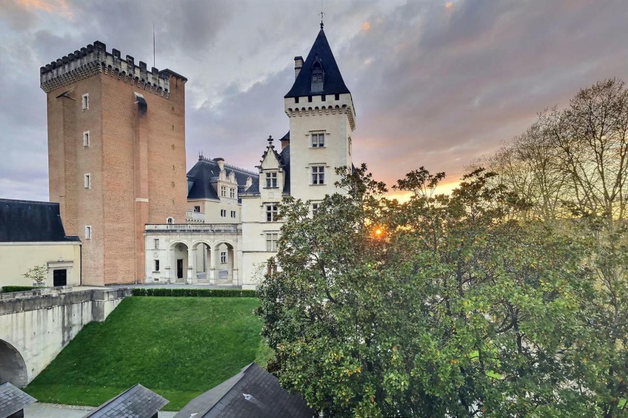 Vue Magique Sur Le Chateau Dans Un Quartier Populaire Pau Eksteriør billede